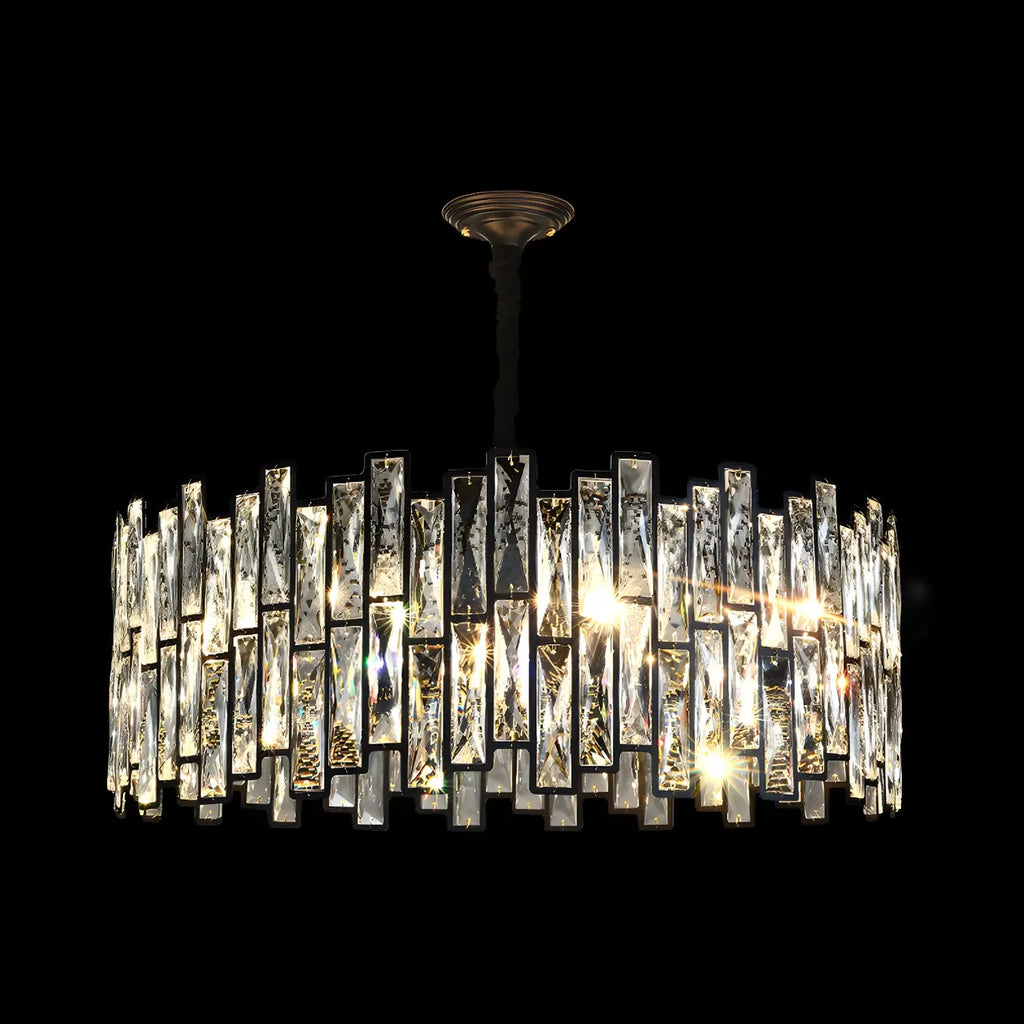 Contemporary Oval Crystal Kitchen Pendant Light