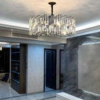 Contemporary Oval Crystal Kitchen Pendant Light