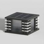 Contemporary Warm Light Square Black Outdoor Post Lights