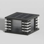 Contemporary Warm Light Square Black Outdoor Post Lights