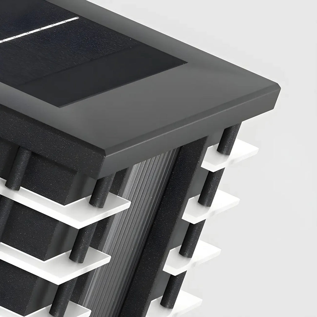 Contemporary Warm Light Square Black Outdoor Post Lights
