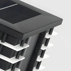 Contemporary Warm Light Square Black Outdoor Post Lights