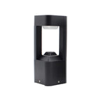 Black Metal Warm Light Lawn Post Cap Light