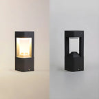 Black Metal Warm Light Lawn Post Cap Light