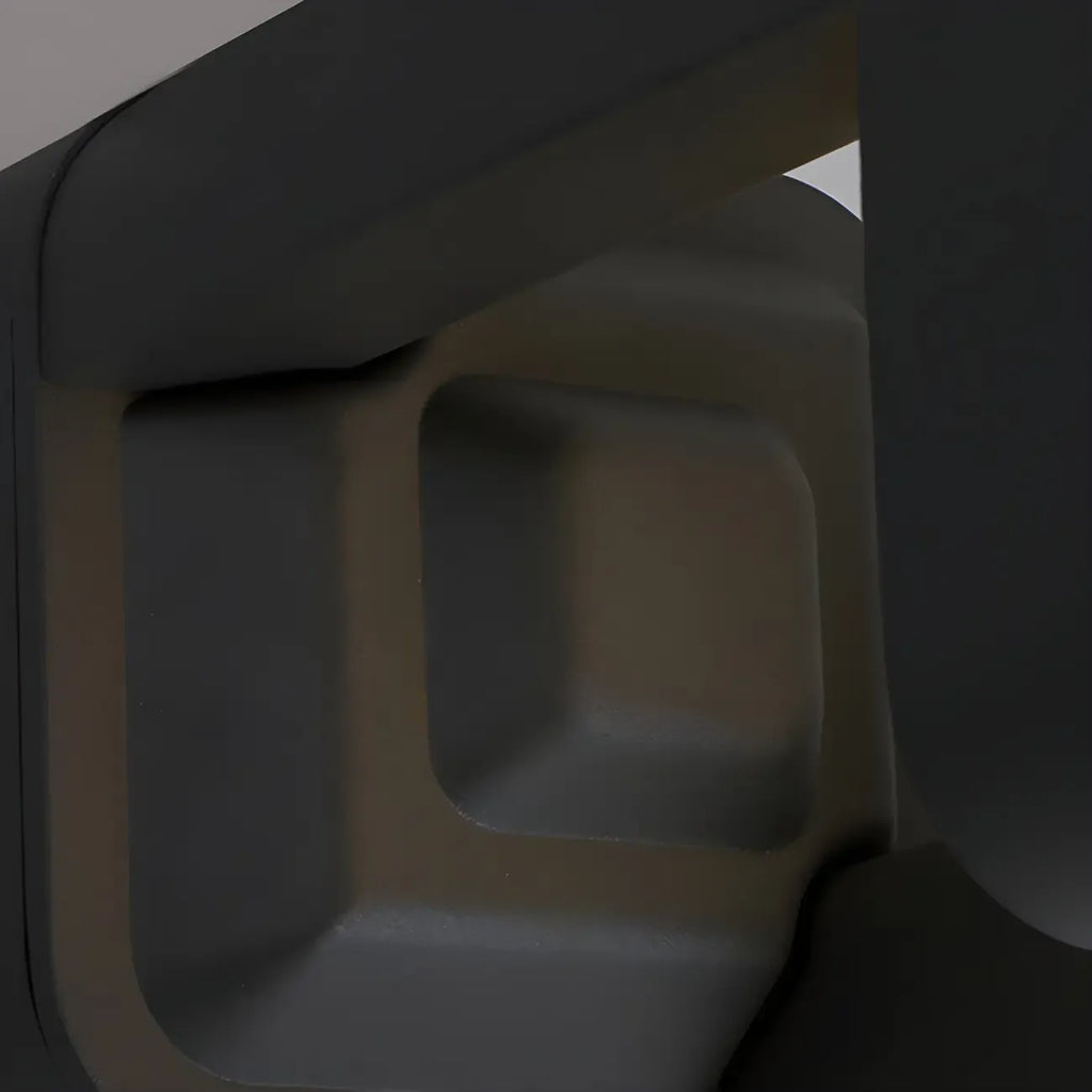 Black Metal Warm Light Lawn Post Cap Light