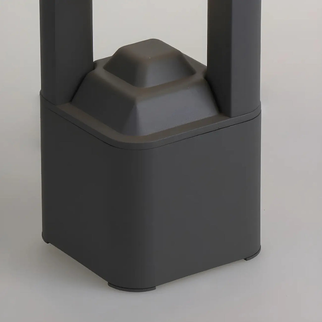 Black Metal Warm Light Lawn Post Cap Light