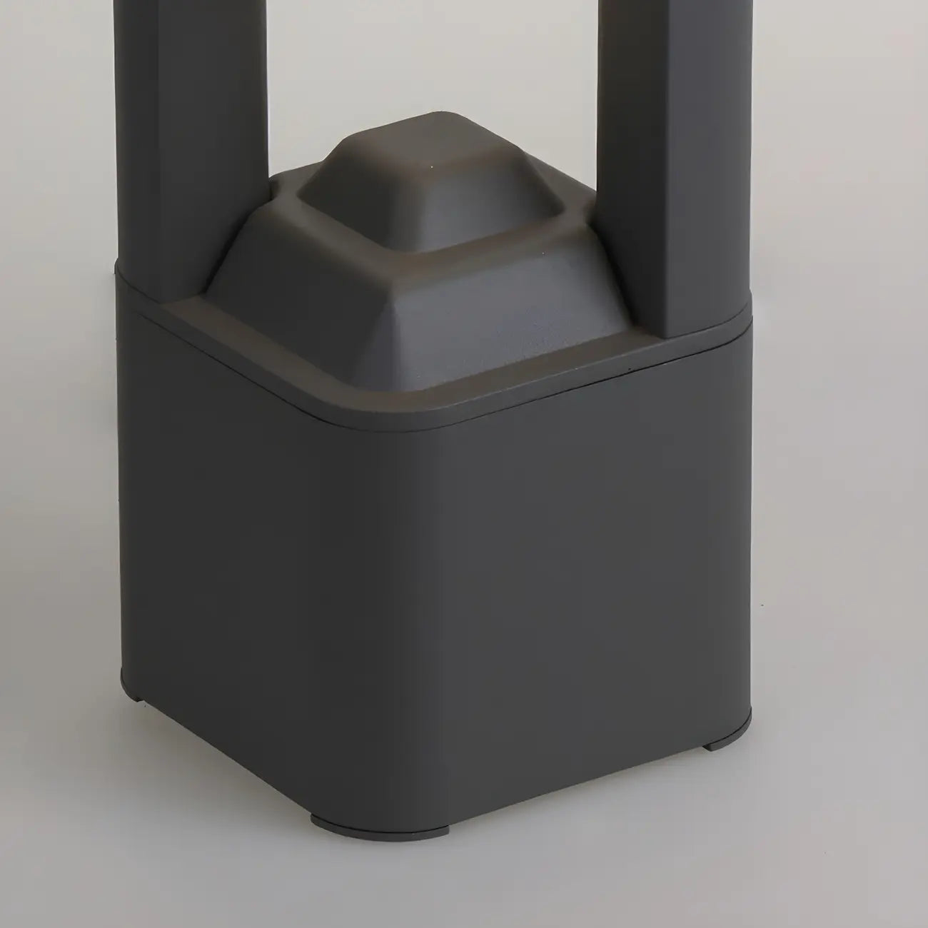 Black Metal Warm Light Lawn Post Cap Light