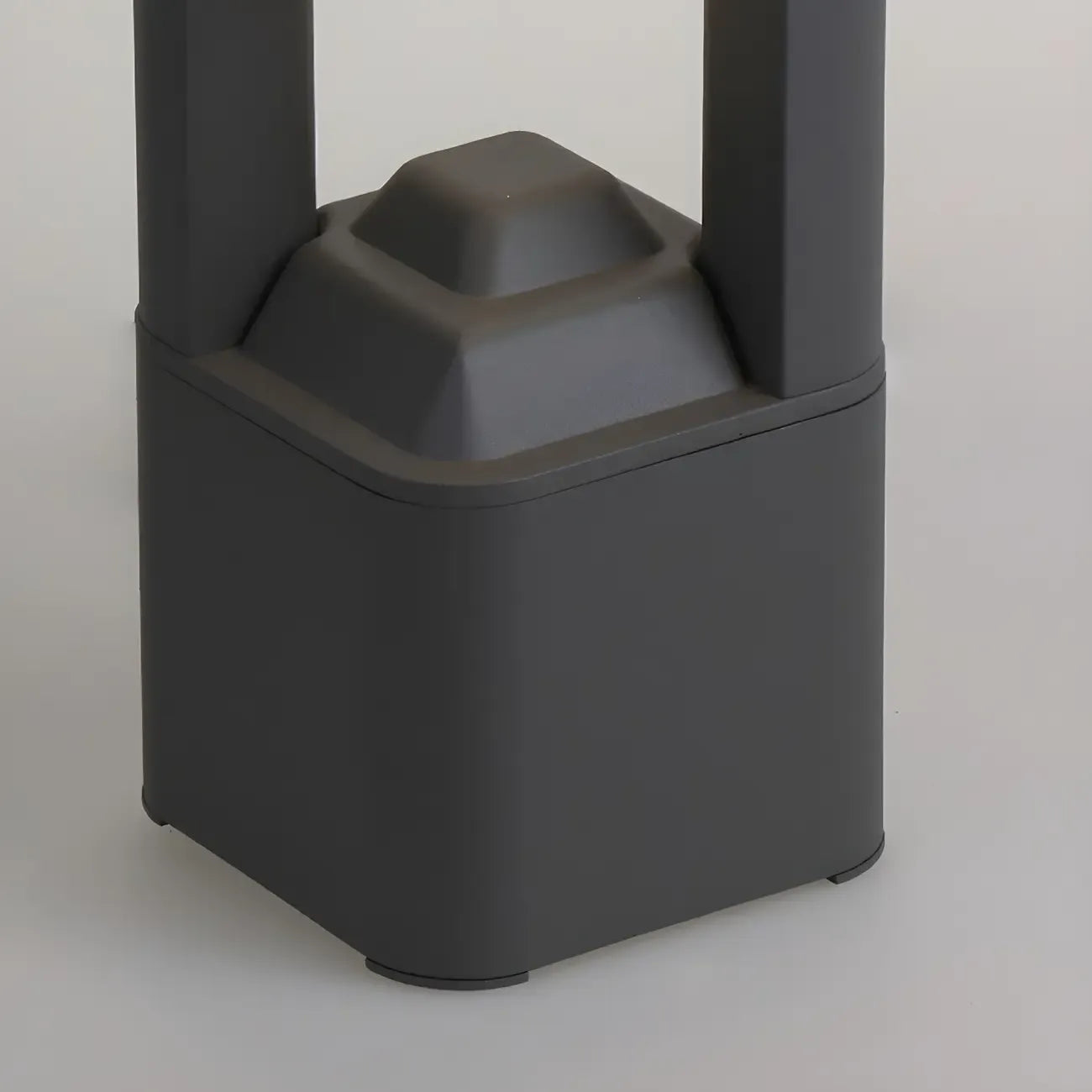 Black Metal Warm Light Lawn Post Cap Light