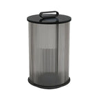 Cylinder Metal Black Solar Outdoor Post Lights
