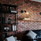 Contemporary Black Metal Swing Arm Wall Light