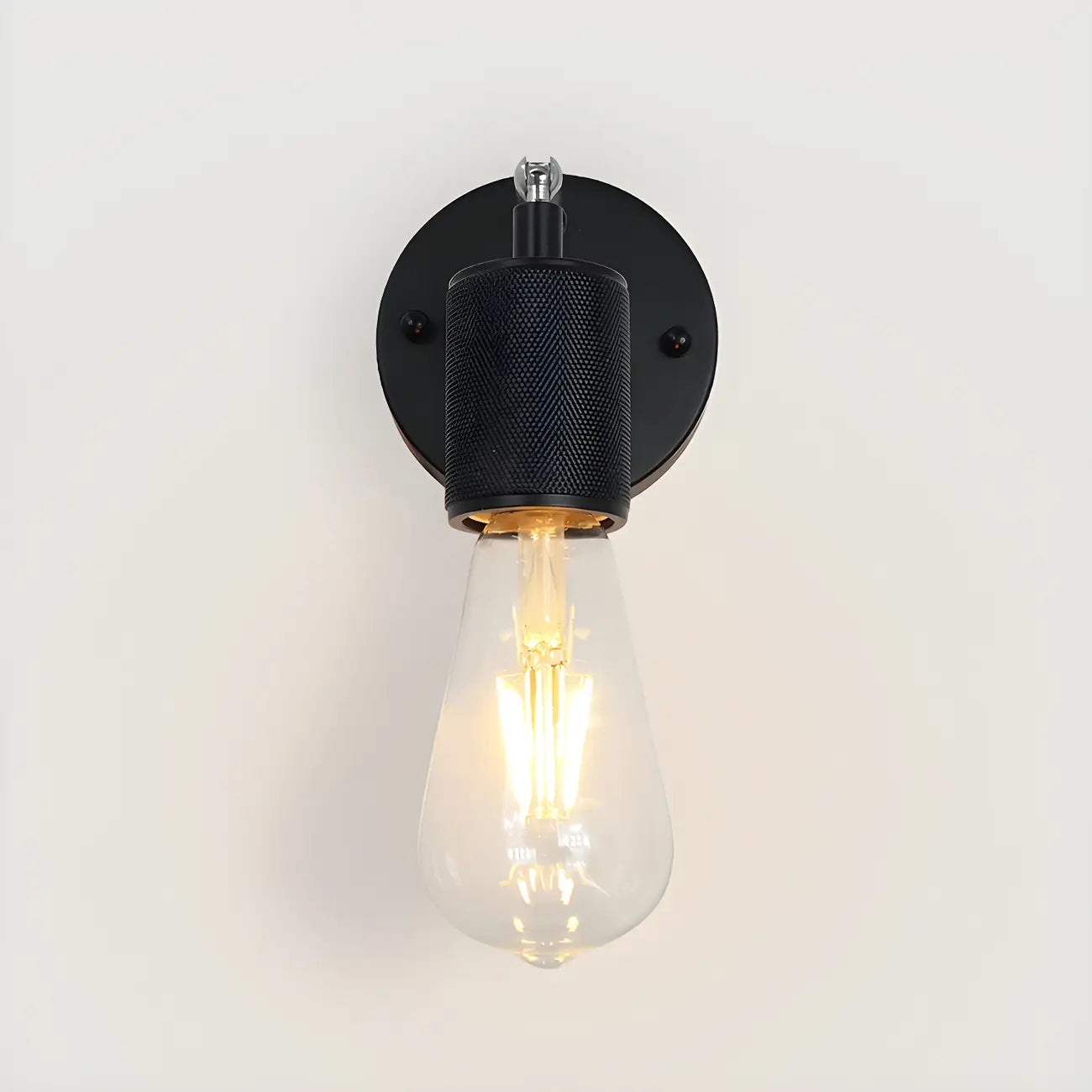 Contemporary Black Metal Swing Arm Wall Light