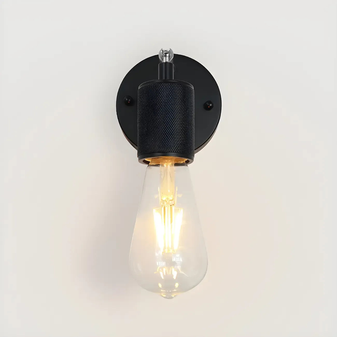 Contemporary Black Metal Swing Arm Wall Light