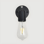 Contemporary Black Metal Swing Arm Wall Light