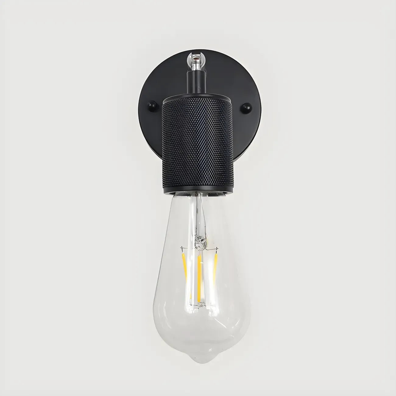 Contemporary Black Metal Swing Arm Wall Light