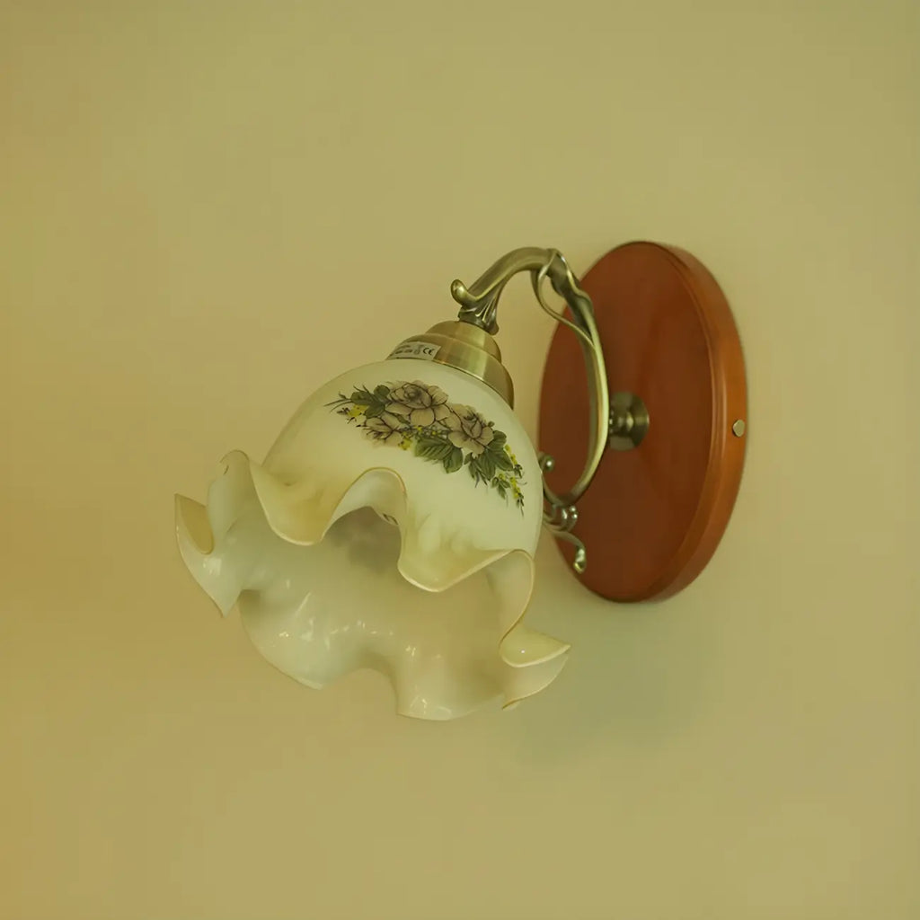 Retro Mini Colored Glass Wall Control Sconce for Living Spaces