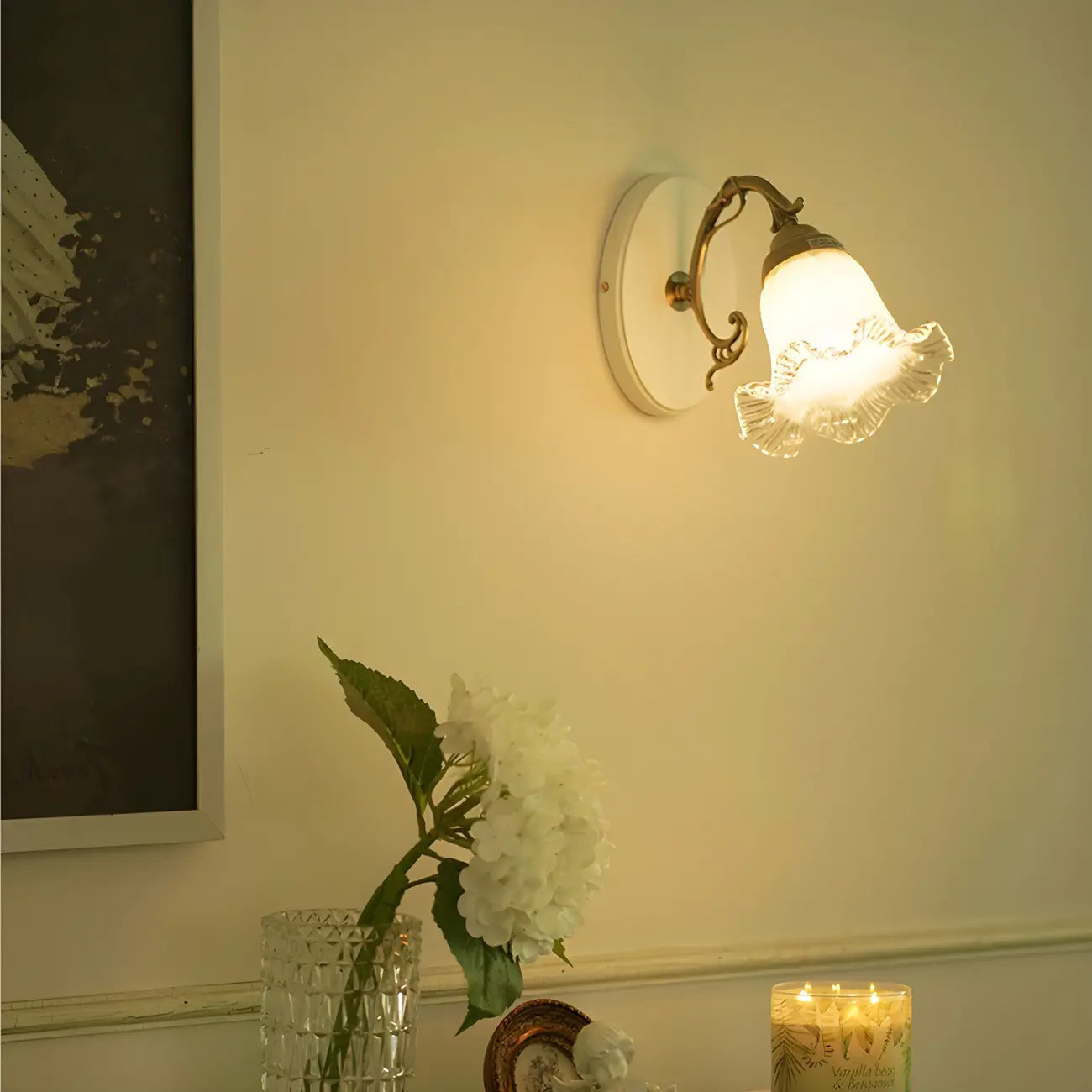 Retro Mini Colored Glass Wall Control Sconce for Living Spaces