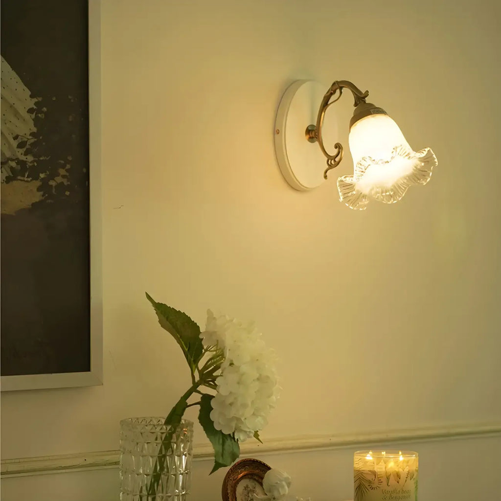 Retro Mini Colored Glass Wall Control Sconce for Living Spaces
