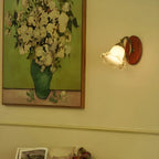 Retro Mini Colored Glass Wall Control Sconce for Living Spaces