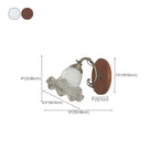 Retro Mini Colored Glass Wall Control Sconce for Living Spaces
