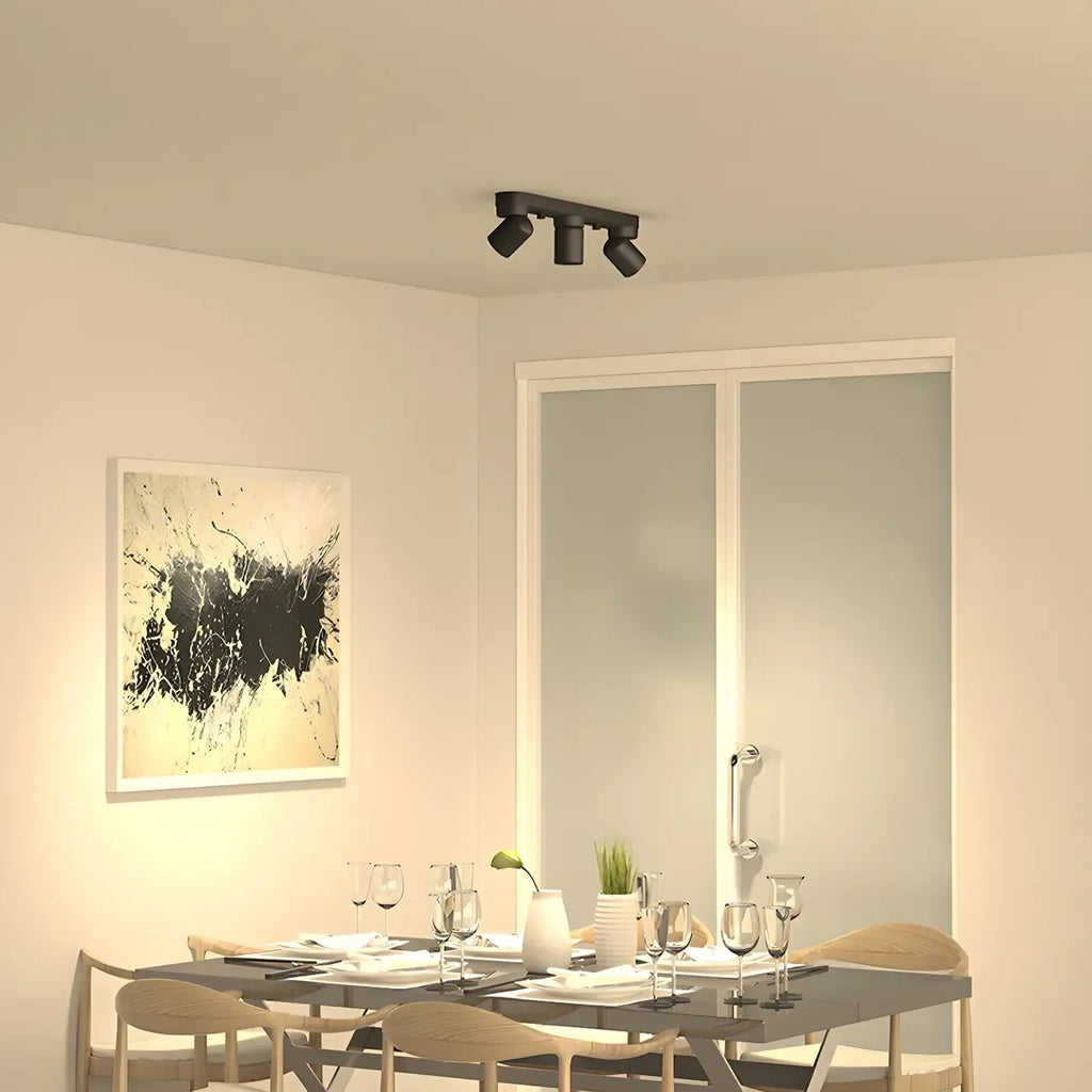 Mini Simplistic Aluminum Adjustable Flush Mount LED Track Light