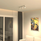 Mini Simplistic Aluminum Adjustable Flush Mount LED Track Light