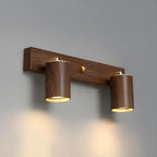 Contemporary Brown Cylinder Multi-light Vanity Lights