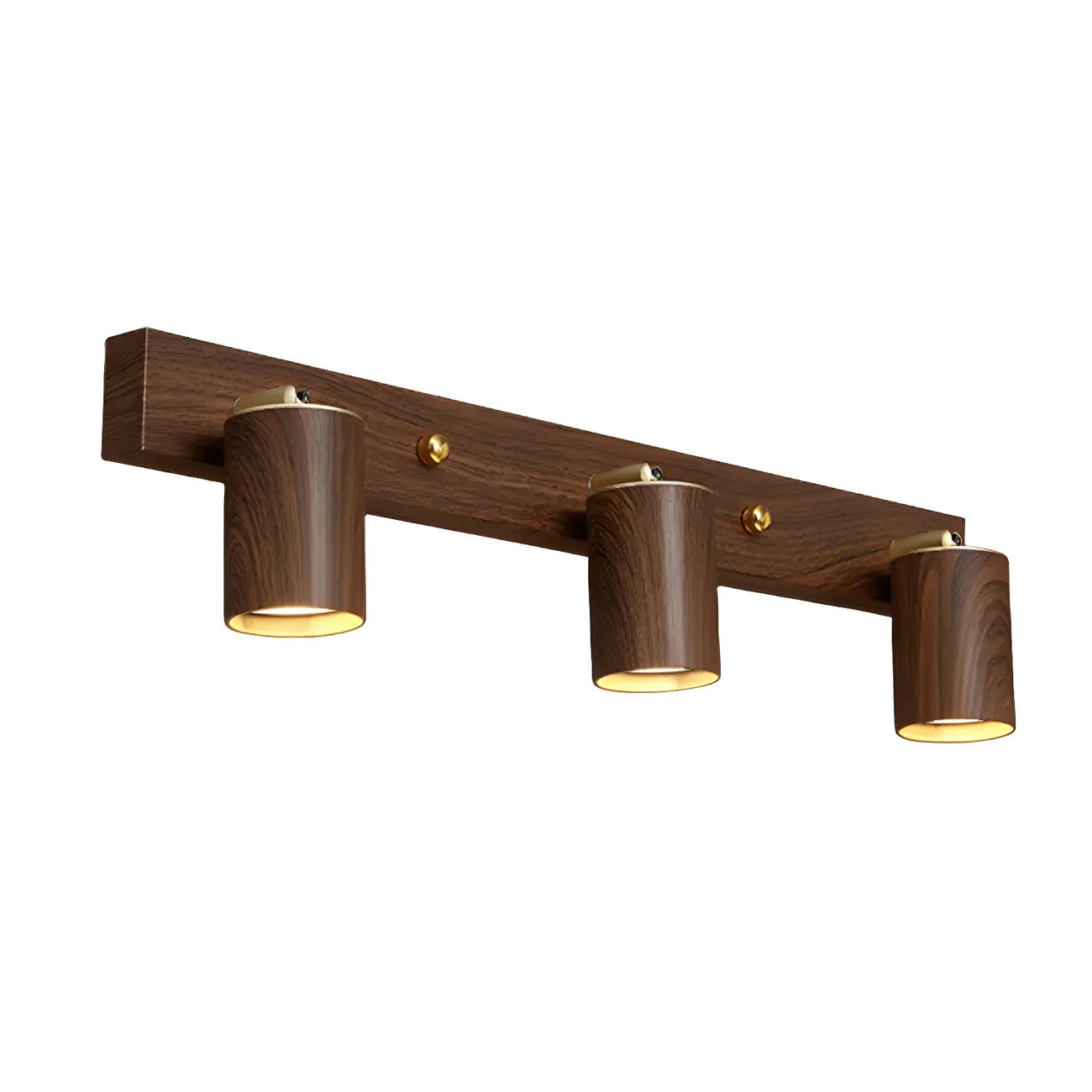 Contemporary Brown Cylinder Multi-light Vanity Lights