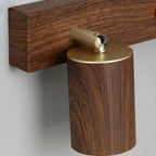 Contemporary Brown Cylinder Multi-light Vanity Lights