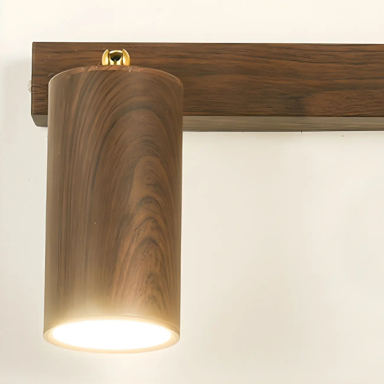 Contemporary Brown Cylinder Multi-light Vanity Lights
