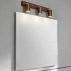 Contemporary Brown Cylinder Multi-light Vanity Lights