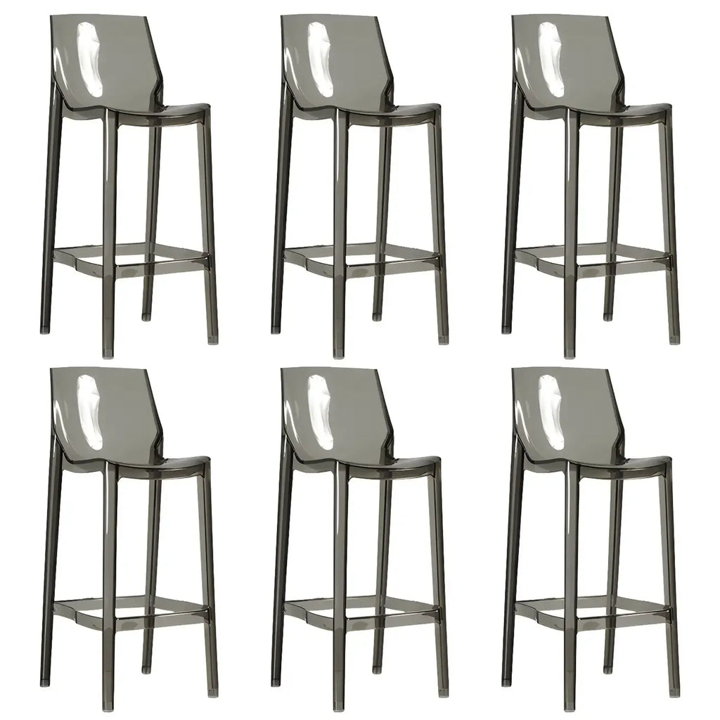Modern Acrylic Vibrant Durable Colourful Sleek Bar Stool
