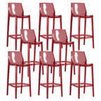 Modern Acrylic Vibrant Durable Colourful Sleek Bar Stool