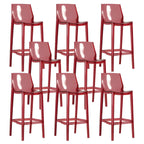 Modern Acrylic Vibrant Durable Colourful Sleek Bar Stool