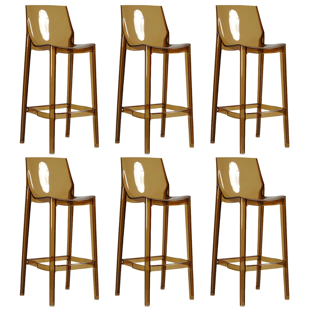 Modern Acrylic Vibrant Durable Colourful Sleek Bar Stool