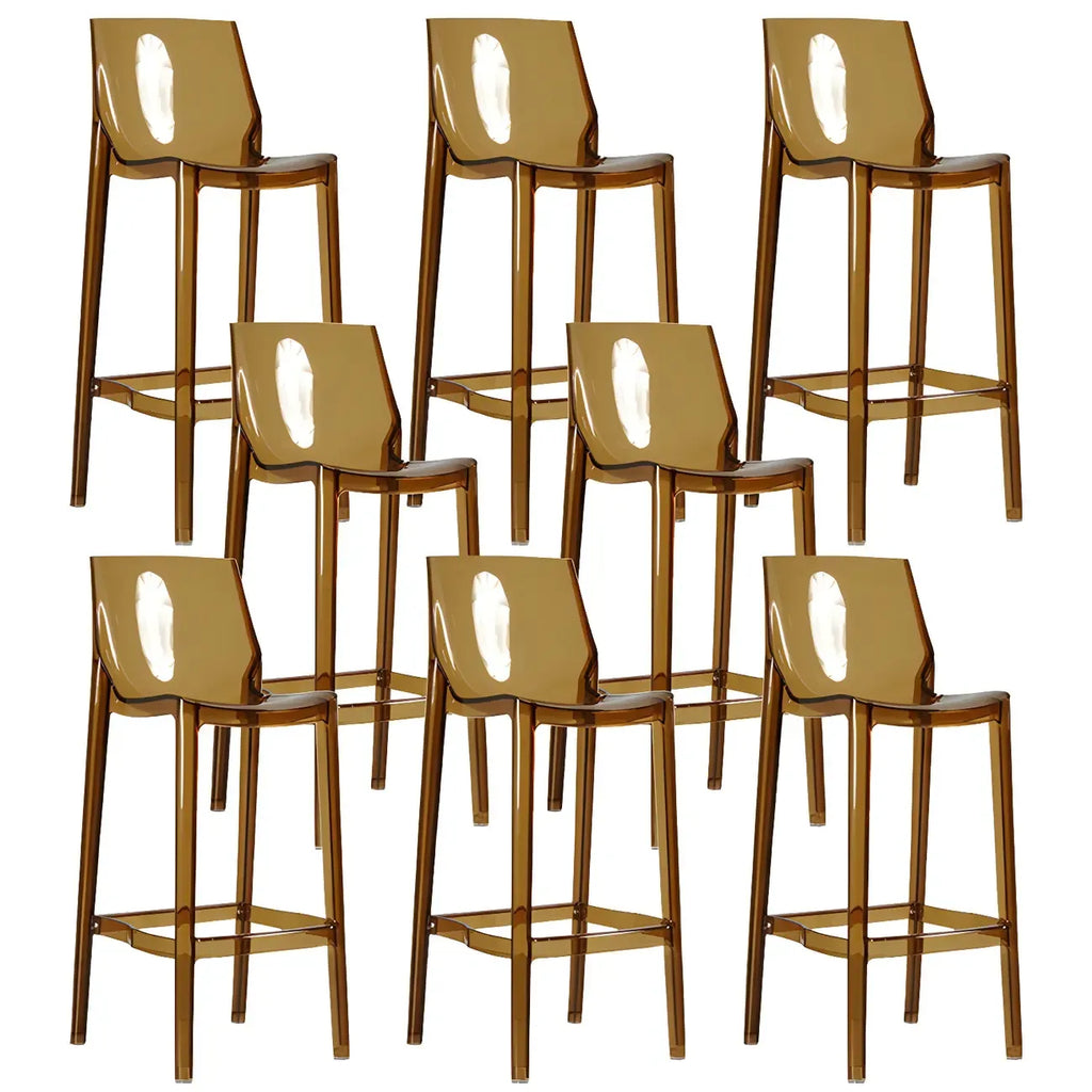Modern Acrylic Vibrant Durable Colourful Sleek Bar Stool