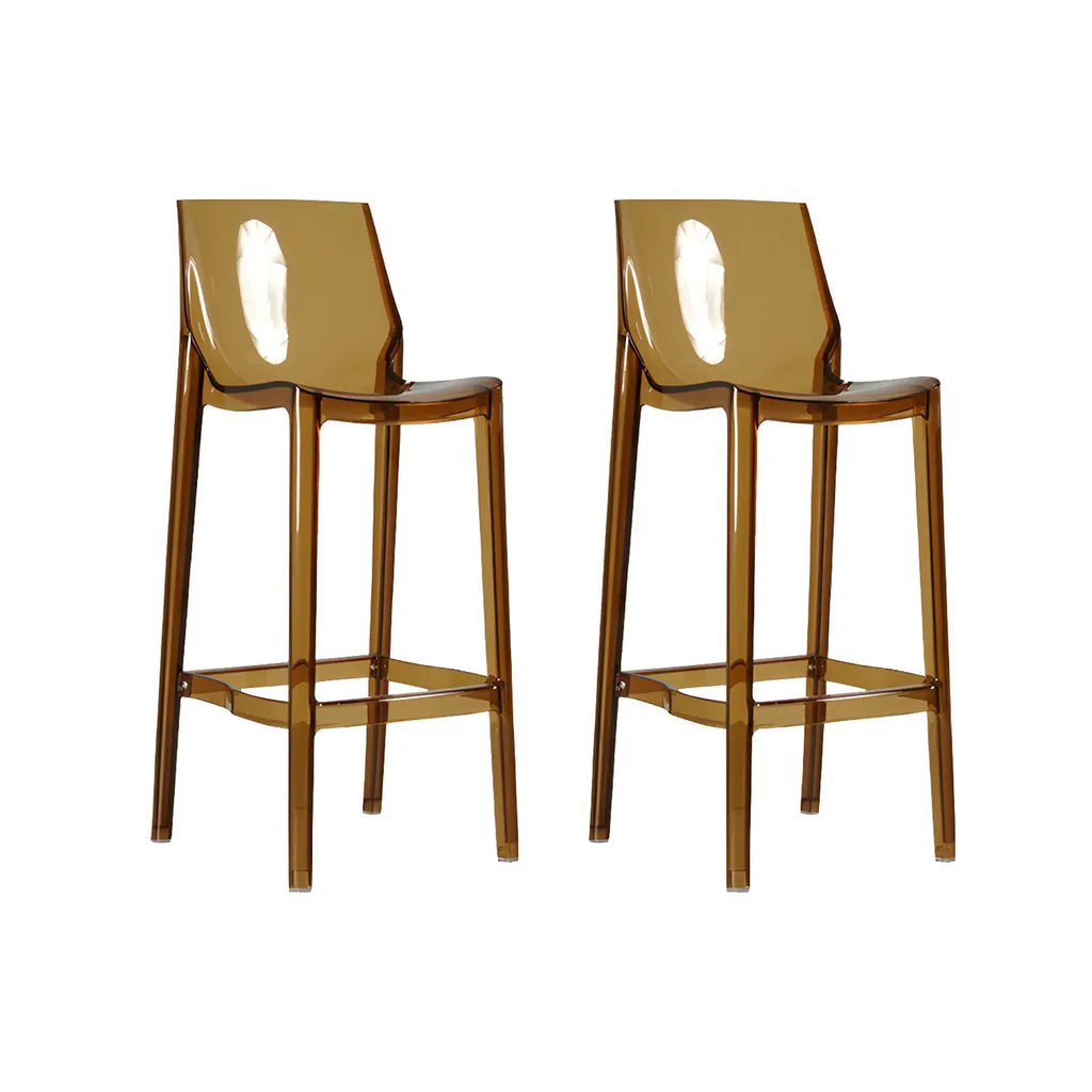 Modern Acrylic Vibrant Durable Colourful Sleek Bar Stool
