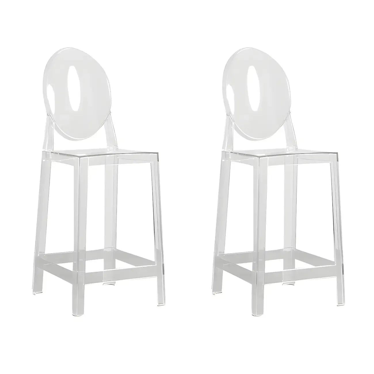 Modern Acrylic Vibrant Durable Colourful Sleek Bar Stool
