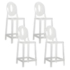Modern Acrylic Vibrant Durable Colourful Sleek Bar Stool
