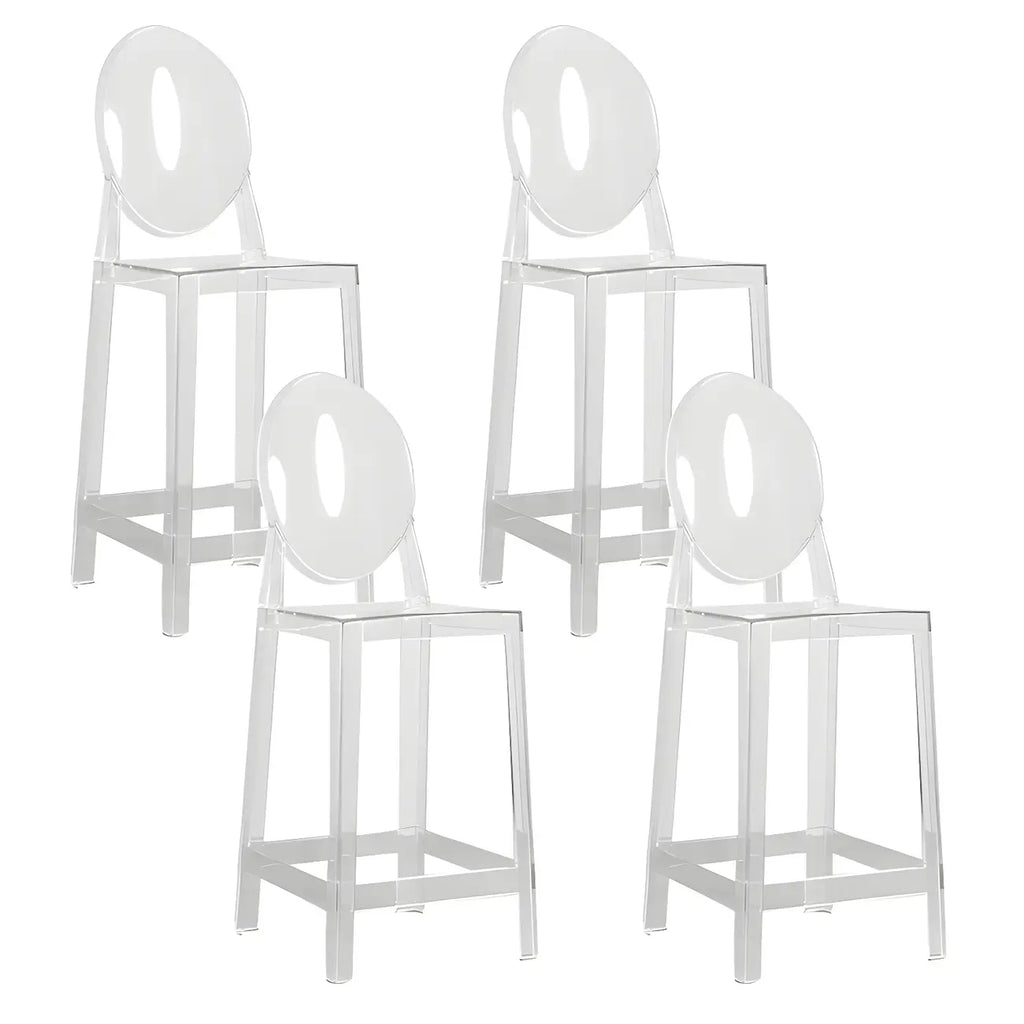 Modern Acrylic Vibrant Durable Colourful Sleek Bar Stool