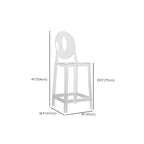 Modern Acrylic Vibrant Durable Colourful Sleek Bar Stool