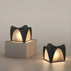 Arched Black Textured Solar Outdoor Post Lights