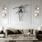 Elegant Gold 4-Light Oval Ball Wall Sconce Light Fixture