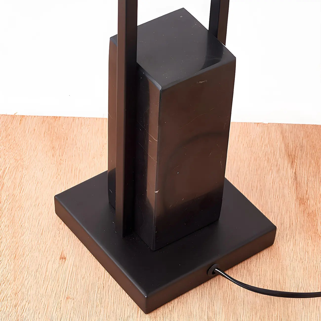 3-Light Black Floor Lamp with White Light for Living Room