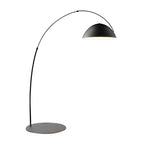Black Dome Iron Arched Floor Lamp with Foot Switch
