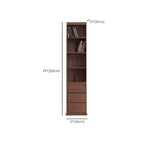Adjustable Shelves Glass Solid Wood Display Wine Cabinet