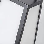 Black Metal Conical Post Cap Light with Handle