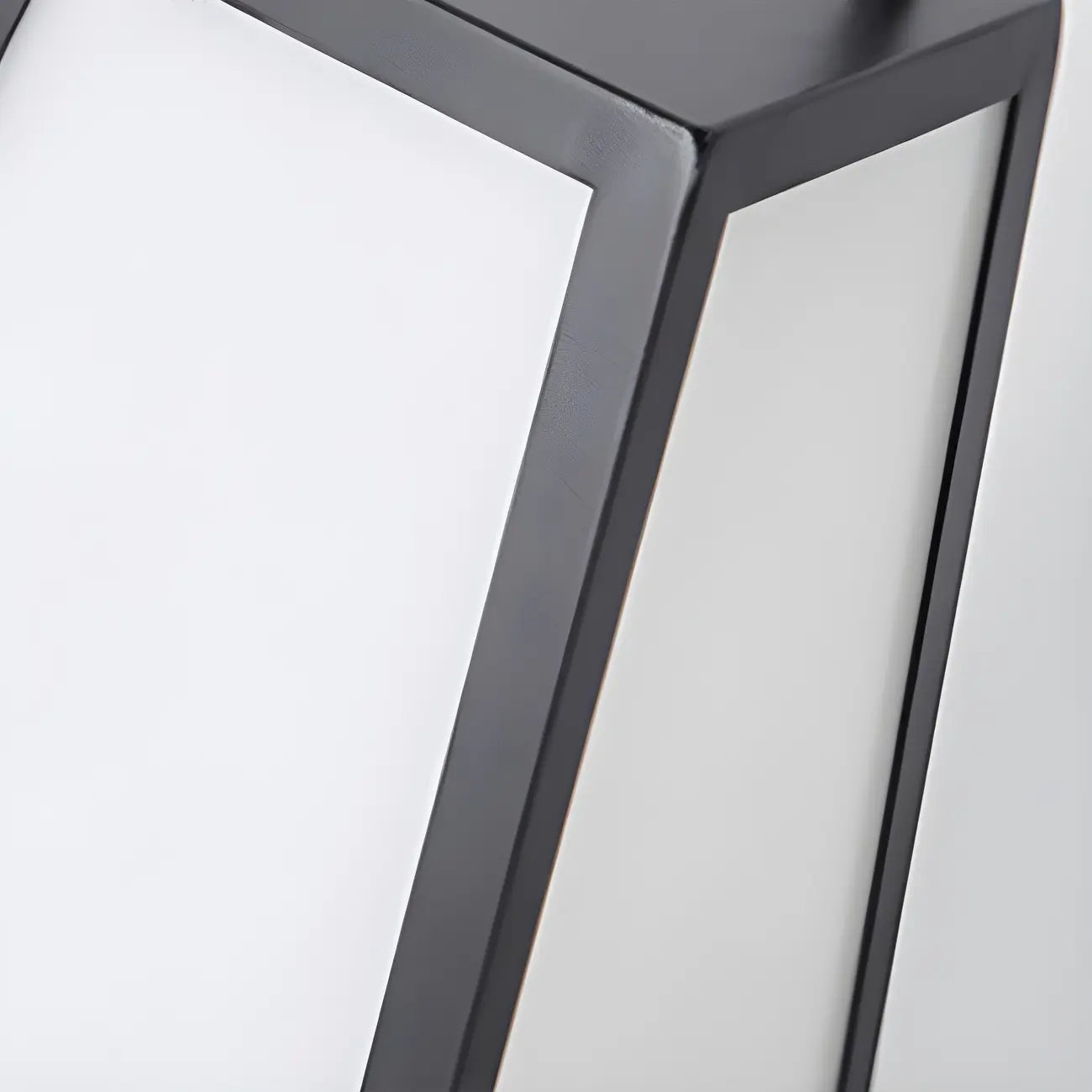 Black Metal Conical Post Cap Light with Handle