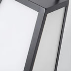 Black Metal Conical Post Cap Light with Handle