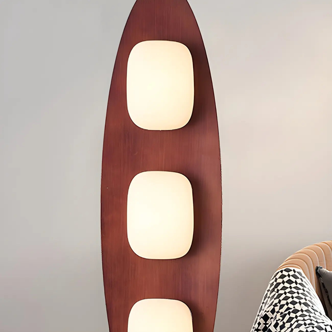 63 Mid-Century Modern 3-Light Integrated LED Floor Lamp