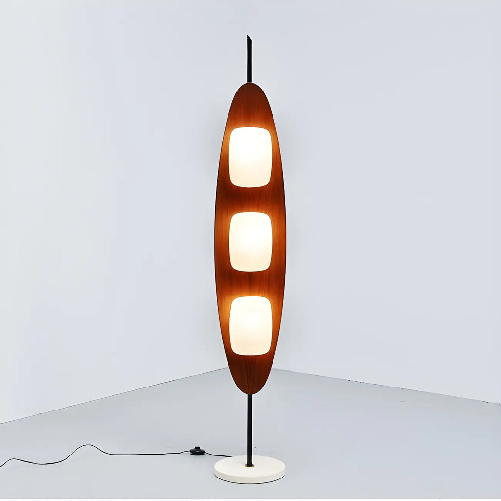 63 Mid-Century Modern 3-Light Integrated LED Floor Lamp